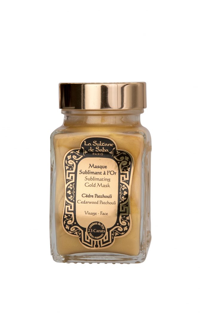 სუბლიმაციური სახის ნიღაბი - Gold : Cedar & Patchouli 100 ml