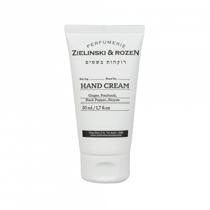 ხელის კრემი Zielinski&Rozen Ginger, Patchouli, Black pepper, Aloysia 50 ml