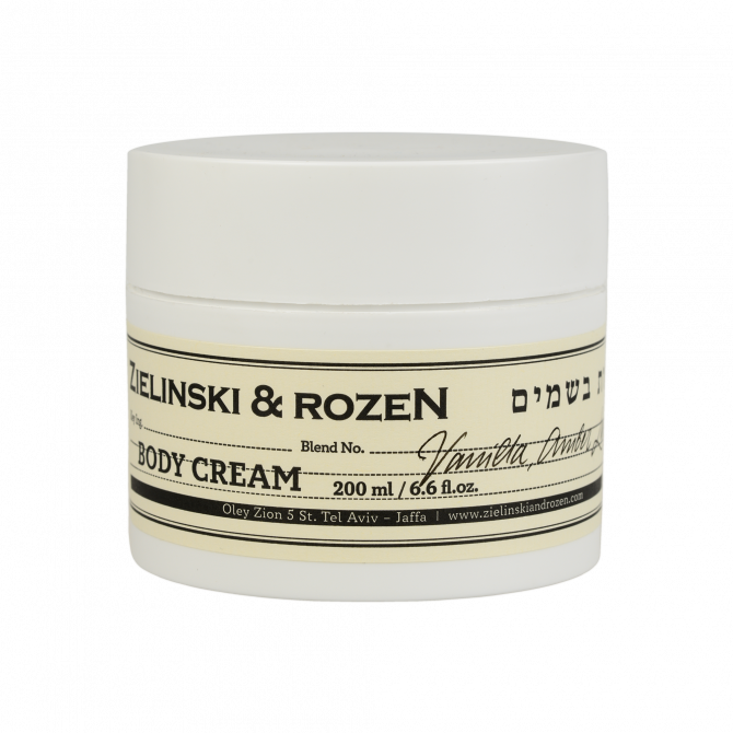 ტანის კრემი Vanilla, Amber, Lavender (200 ml)