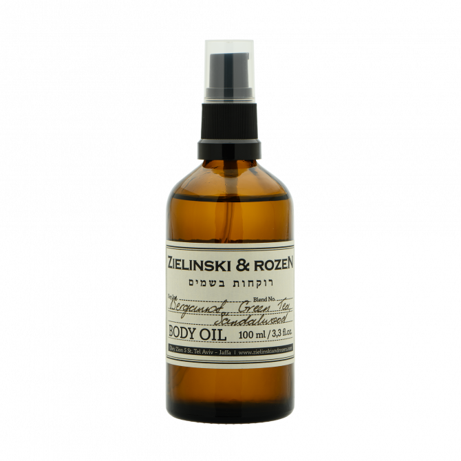 სხეულის ზეთი Bergamot, Green Tea, Sandalwood (100ml)