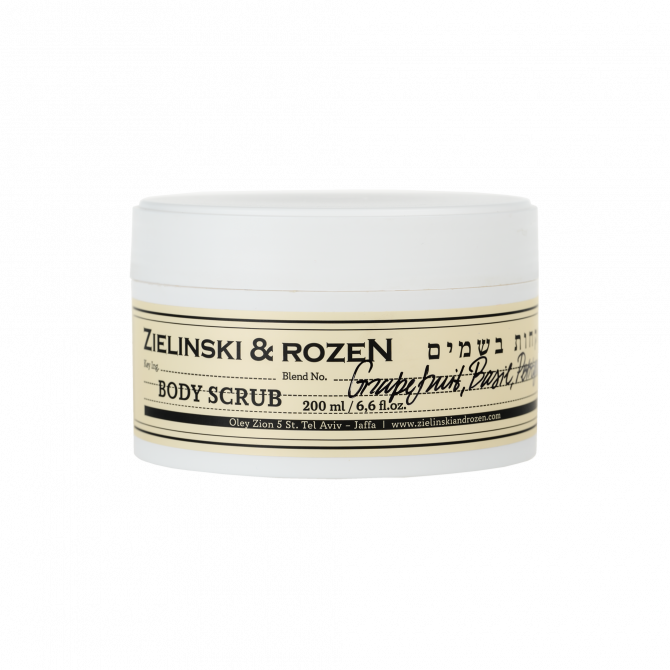 სხეულის სკრაბი Grapefruit, Basil, Petitgrain (200ml)