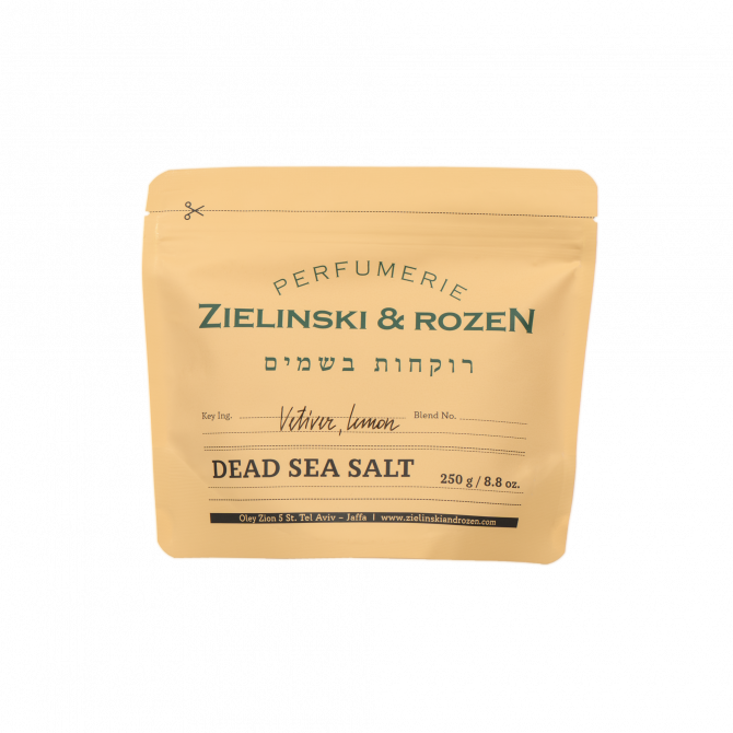 Dead Sea Salt Vetiver, Lemon (250g)