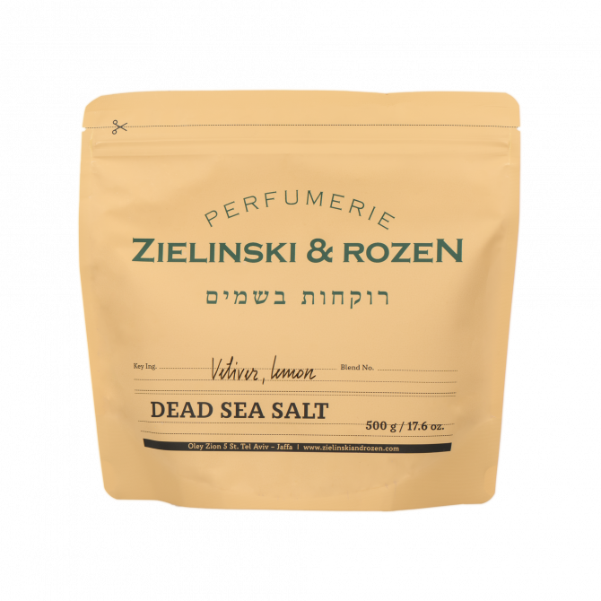 Dead Sea Salt Vetiver, Lemon (500g)