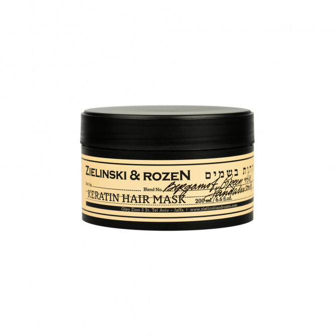 Keratin Hair Mask Bergamot, Green Tea, Sandalwood (200ml)