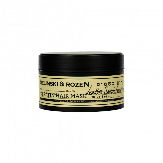 კერატინის თმის ნიღაბი Leather, Sandalwood, Amber (200ml)