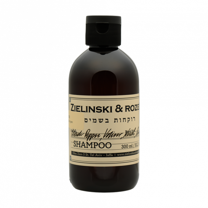 ყოველდღიური გამოყენების შამპუნი Black Pepper, Vetiver, Neroli, Amber (300ml)