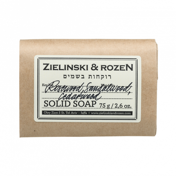 Solid Soap Rosewood, Sandalwood, Cedar (75g)